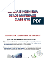 Ciencia de Los Materiales-Clase 1 PDF