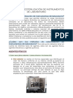 Métodos de Esterilización de Instrumentos de Laboratorio PDF