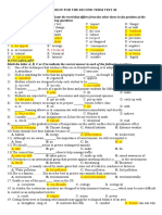 REVISION FOR THE SECOND TERM TEST 10 BT