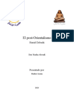 Resumen Del Post - Orientalismo - Dabashi - Hadeer Assem PDF