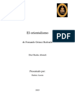 Resumen Del Orientalismo - Hadeer Assem PDF