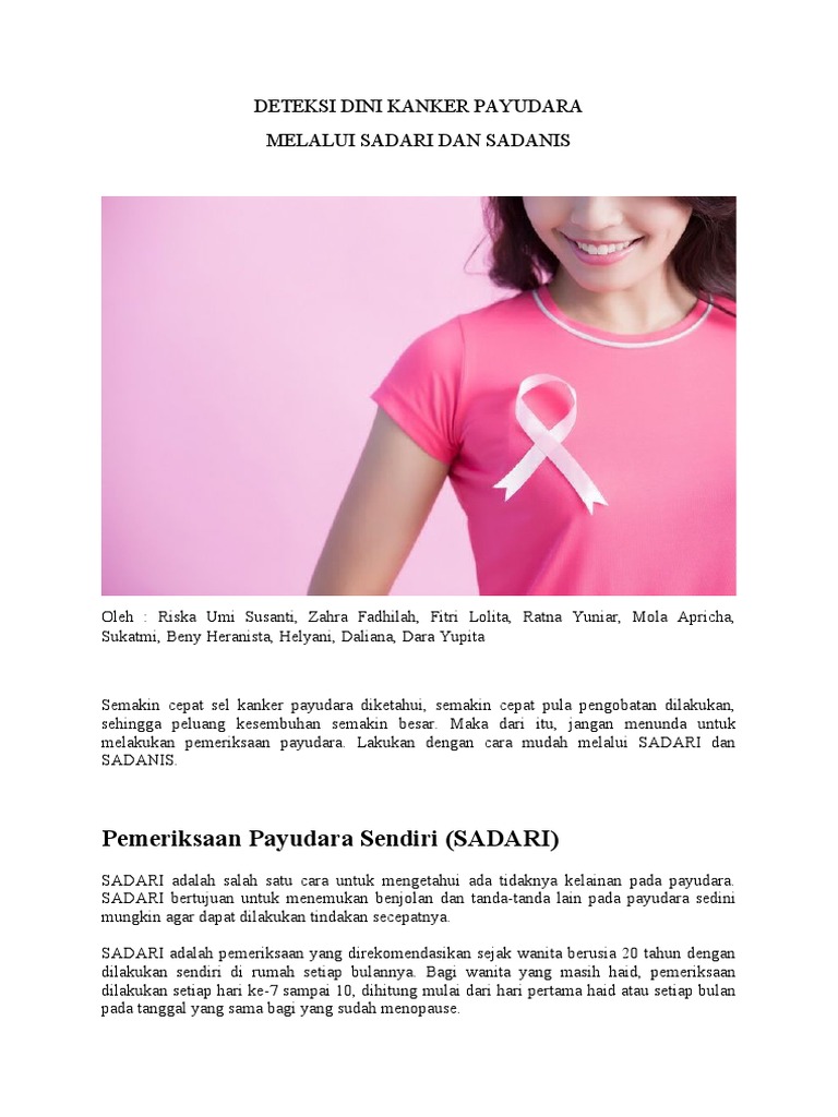 edukasi kanker deteksi dini