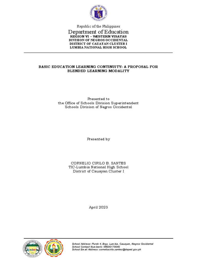 lumbia-nhs-be-learning-continuity-a-proposal-for-blended-learning