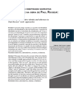 O Conceito de Identidade Narrativa e Alteridade Na Obra de Paul Ricoeur