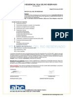 Convocatoria Asamblea Ordinaria Conjunto Villa del Río Reservado