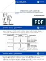 Condiciones Instrumentales