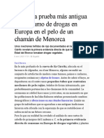 Hallan La Prueba Más Antigua de Consumo de Drogas en Europa en El Pelo de Un Chamán de Menorca