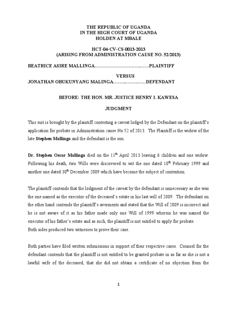 Proof of Wills - Validity.of - Will.revocation | PDF | Will And ...
