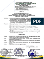 SK. Panitia PPDB Pesantren Al-Umm (SMP-MA) 2023-2024