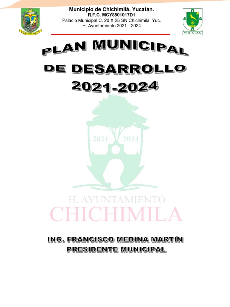 Plan Municipal Chichimilá 2021-2024 | PDF | Planificación | Gobierno local