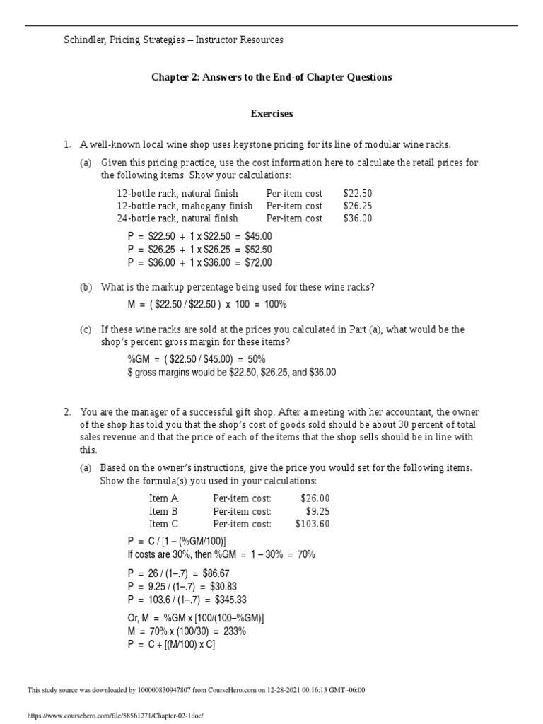 Pricing strategies for wine racks gift shop items action figures