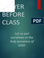 Prayer Before Class - B