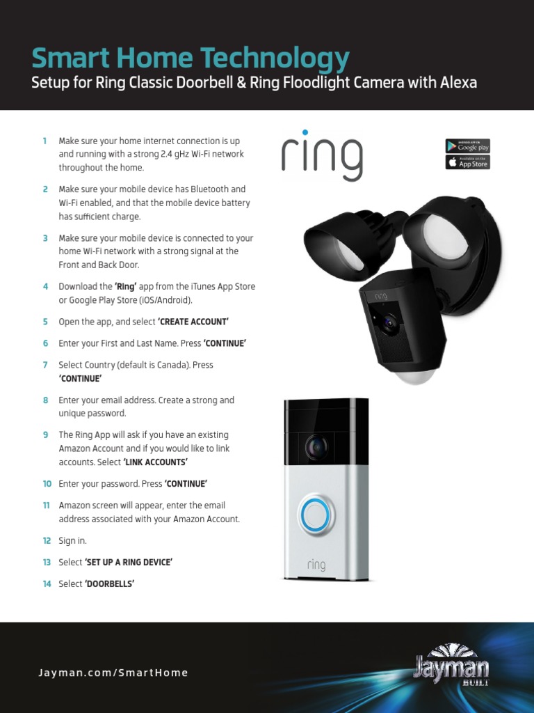 View of Smart Home Setup Guide for Ring Devices | PDF | Wi Fi | Google Play