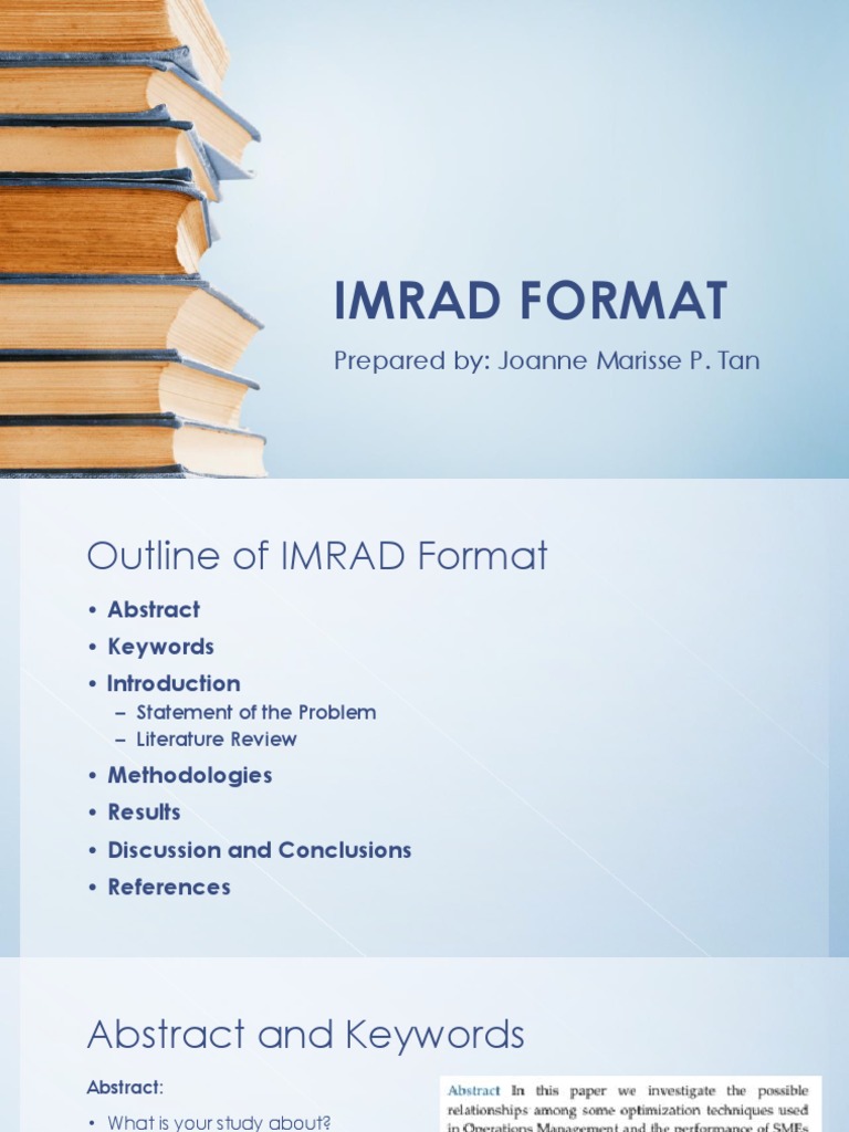 Imrad Format PDF | PDF | Business | Technology & Engineering