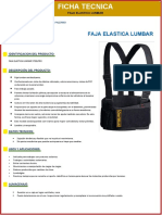 Ficha Tecnica de Faja Lumbar PDF