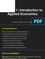 Introduction to Applied Economics