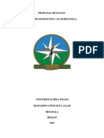 Proposal Pelantikan Binapala Angkatan Vi