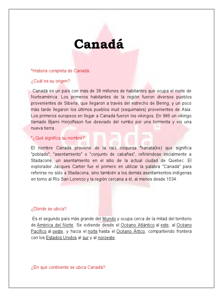 Canadá | PDF | Ciencias sociales | Viajes y turismo