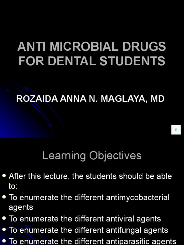 Dentistry Anti TB, Viral, Fungal, Parasitic 2020 PDF