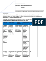 Objetivos Preiorizados Pensamiento Matemático