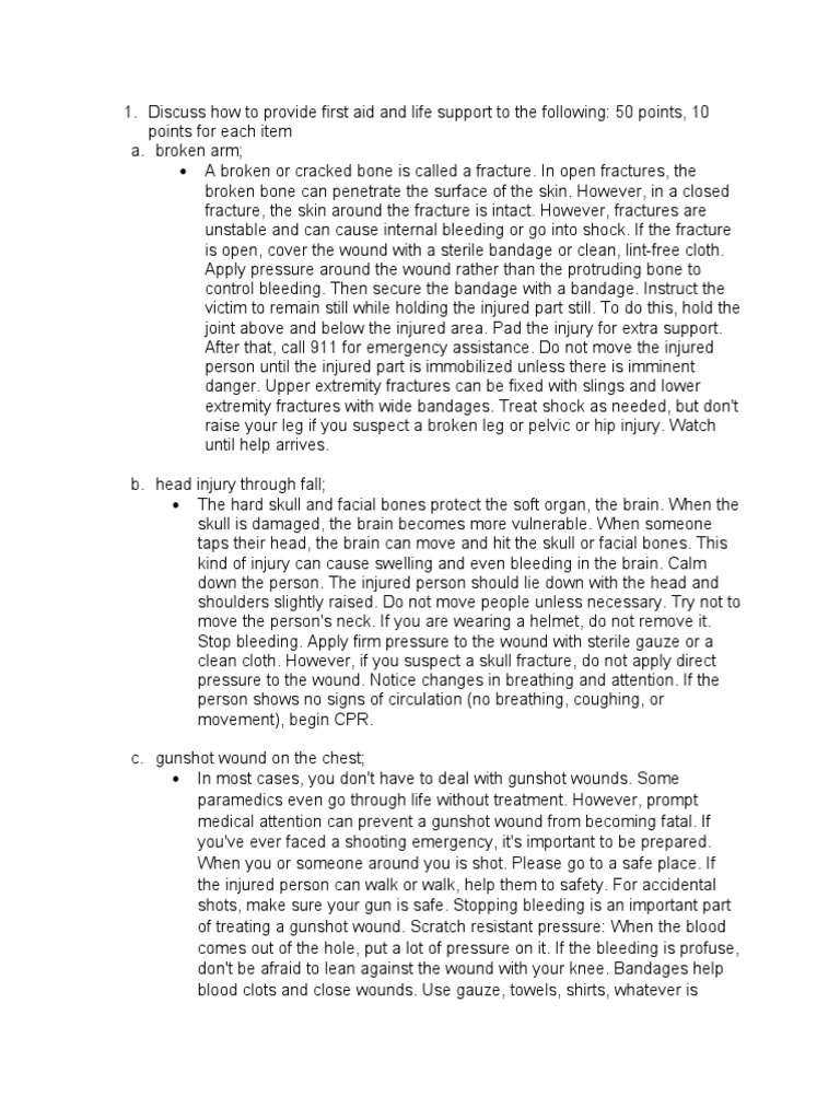 Basic First Aid Pdf First Aid Burn