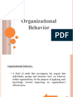 Organizational Behavior