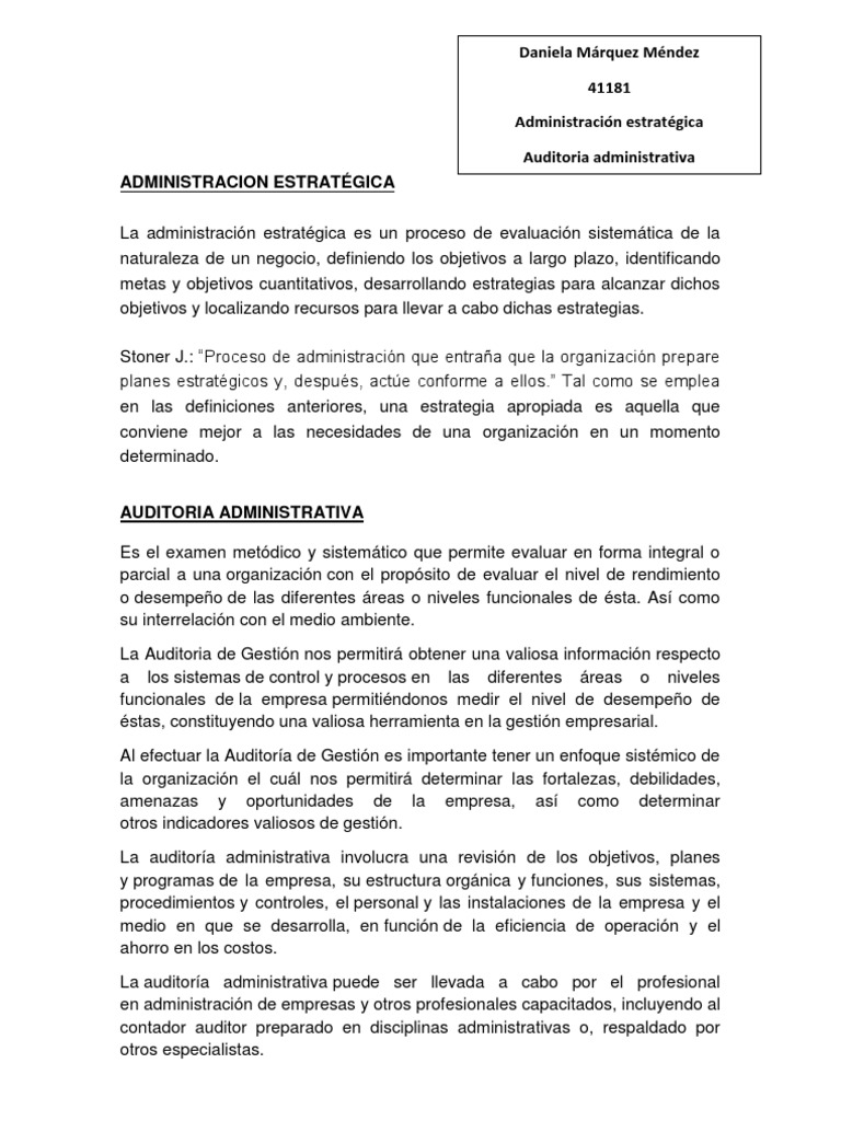 Administracion Estratégica | PDF | Business | Sicología