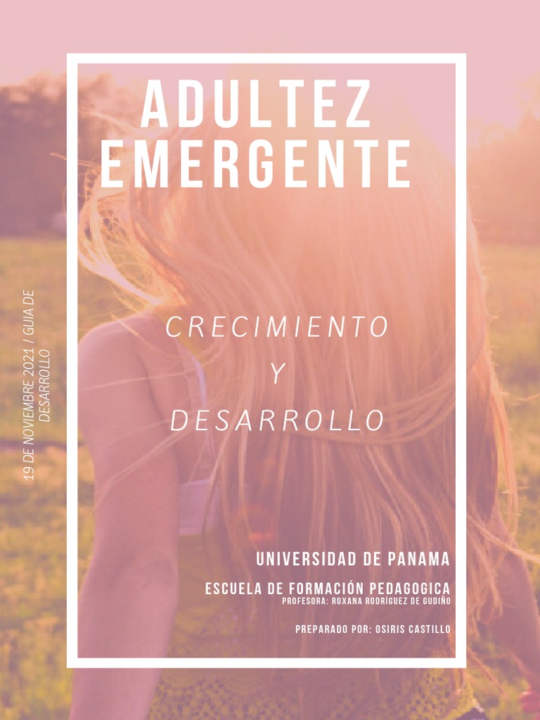 Adultez Emergente Pdf Pdf Adultos Empatía