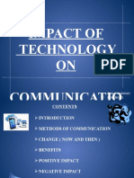 Presentation Impact of Technology On Communication