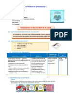 D3 A3 SESION PS. Celebramos El Día Mundial de La Salud.