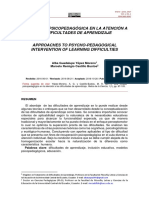 Una Mirada Psicopedagógica en La Atención A PDF