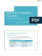 Axiomatic Probability and Concepts