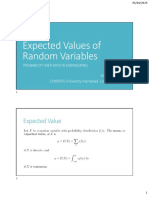 Expected Values of Random Variables PDF