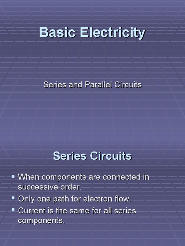 Series Ckt. and Parallel PDF Series And Parallel Circuits