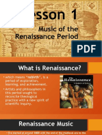 Lesson 1 Renaissance (Music 9)