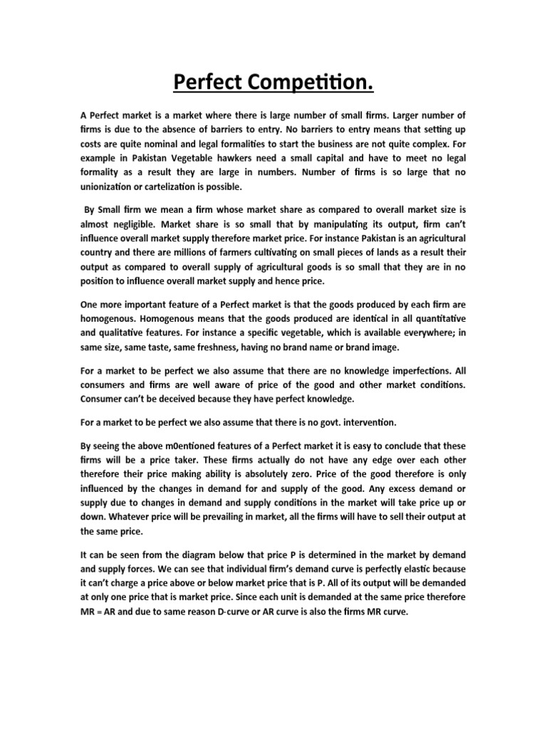 Understanding Perfect Competition Dynamics | PDF | Demand | Profit ...