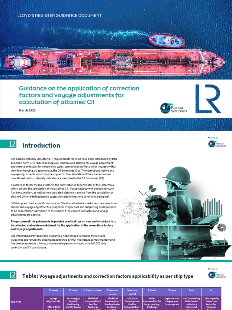 Cii Correction Factors and Voyage Adjustments Guidance PDF | PDF ...