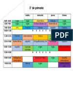 HORARIO 3° PRIMARIA Oficial PDF