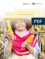 Strengthening Agricultural Finance in Rural Areas - Lessons Learned