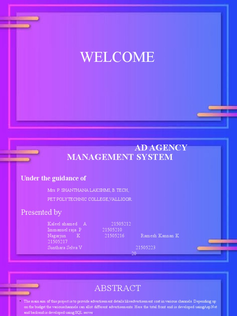 Ad Agency PDF Advertising Software Testing