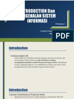 Introduction Dan Pengenalan Sistem Informasi