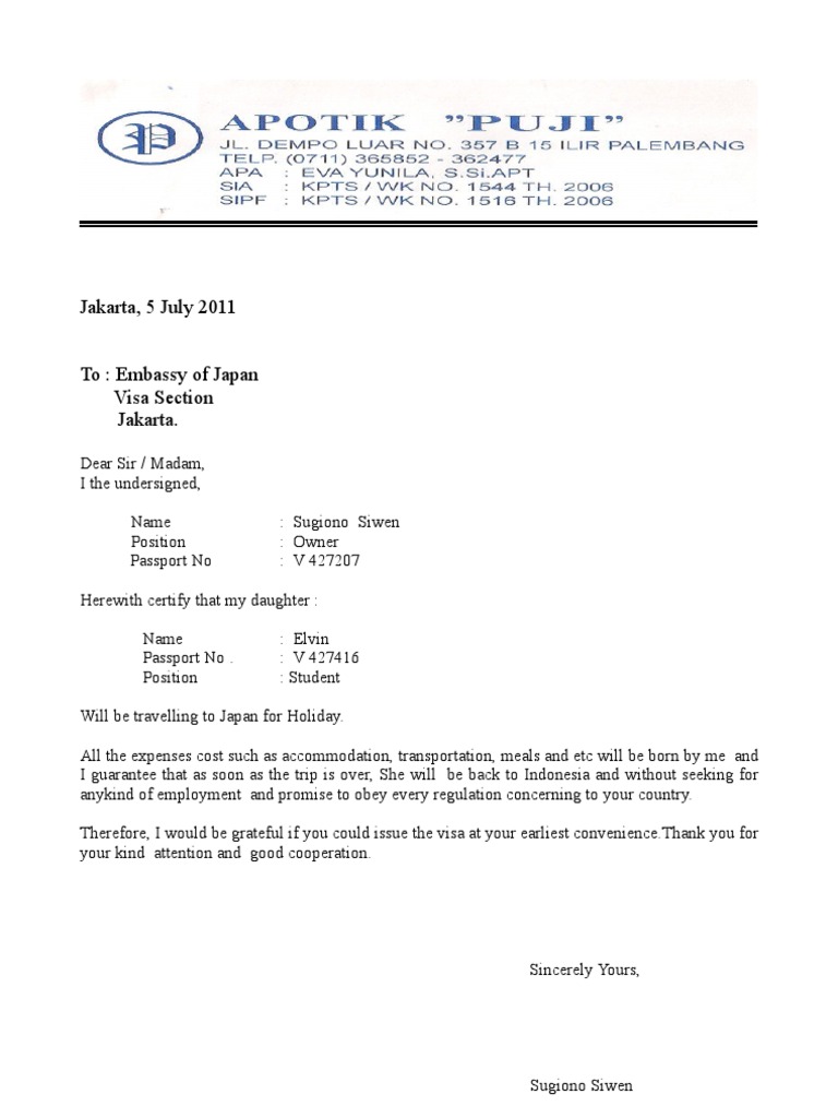 Contoh Surat Sponsor Jepang  Unt Anak  International Law  Cultural