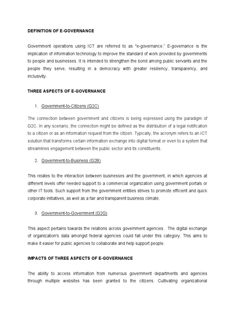 E Governance | PDF