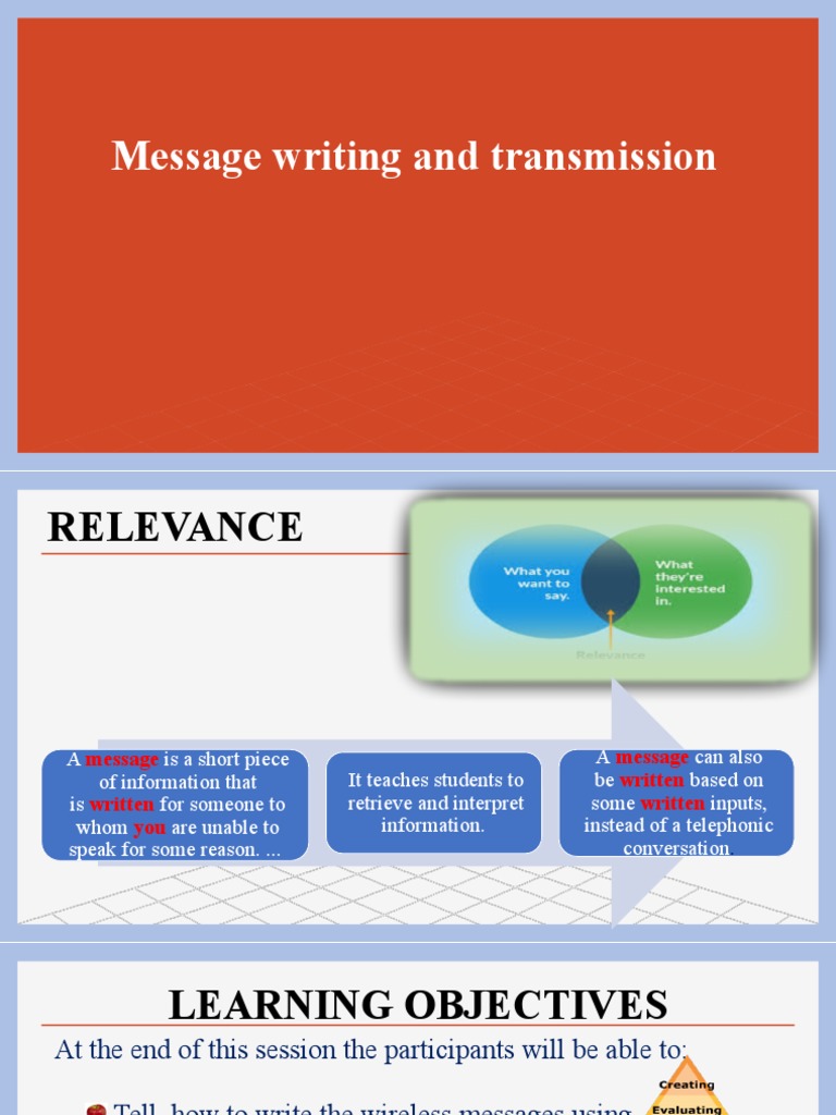 Message Writing Guidelines and Format | PDF