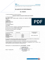 Declaratie de Performanta Separator Hidrocarburi Alfatec - RO PDF