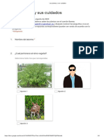 Las Plantas y Sus Cuidados - Formularios de Google PDF