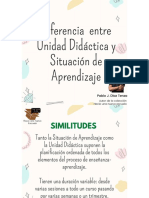 Diferencias Entre Unidad Didactica y Situaciones de Aprendizaje