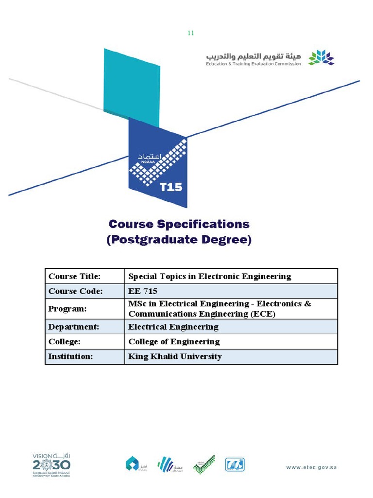 Advanced Topics in Electronics Course | PDF