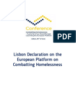 BB - Lisbon Declaration On The European Platform On Combatting HomelessnessFINAL PDF