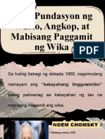 Aralin 3 Mga Pundasyon NG Wasto Angkop at Mabisang Paggamit NG Wika